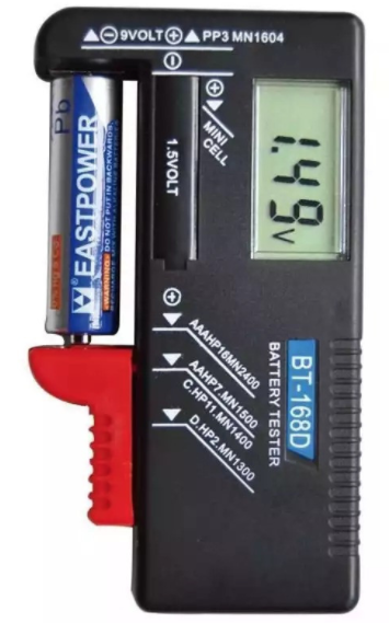 Tester universal BT-168D pentru baterii si acumulatori 1.5V - 9V